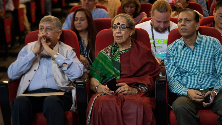 Members of the audience listening to His Holiness the Dalai Lama speaking at the Indian Institute of Technology Bombay in Mumbai, India on December 14, 2018. Photo by Lobsang Tsering