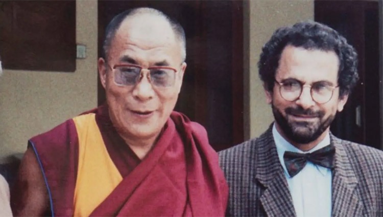 His Holiness the Dalai Lama and fellow Nobel Peace Prize Laureate Jose Ramos-Horta.