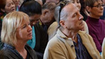 His Holiness the Dalai Lama Talks to the Deer Park Community