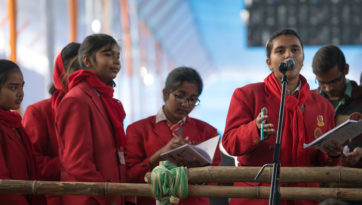 Addressing Bihari Students and Visiting Palyul Thupten Choekhor Dargyeling