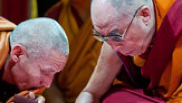 His Holiness Continues Kalachakra Preparation Rituals