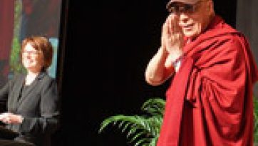 His Holiness the Dalai Lama Gives the Brown University Ogden Lecture