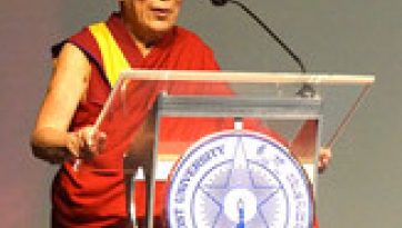 In the Garden City of India, His Holiness the Dalai Lama Speaks about Religion and Science at Christ University