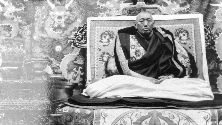 The 13th Dalai Lama in Tibet.