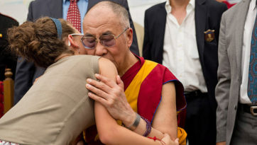 HIs Holiness Speaks to Earthquake Survivors and Relief Workers in Mirandola
