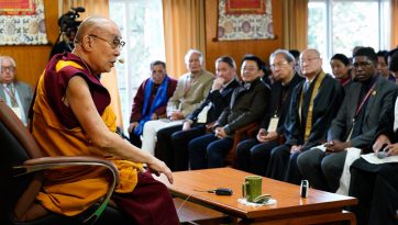 Meeting with Delegates to the 8th International Tibet Support Group Conference