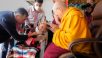 Dalai Lama Meets Elderly & Differently-Abled Tibetans in Bylakuppe